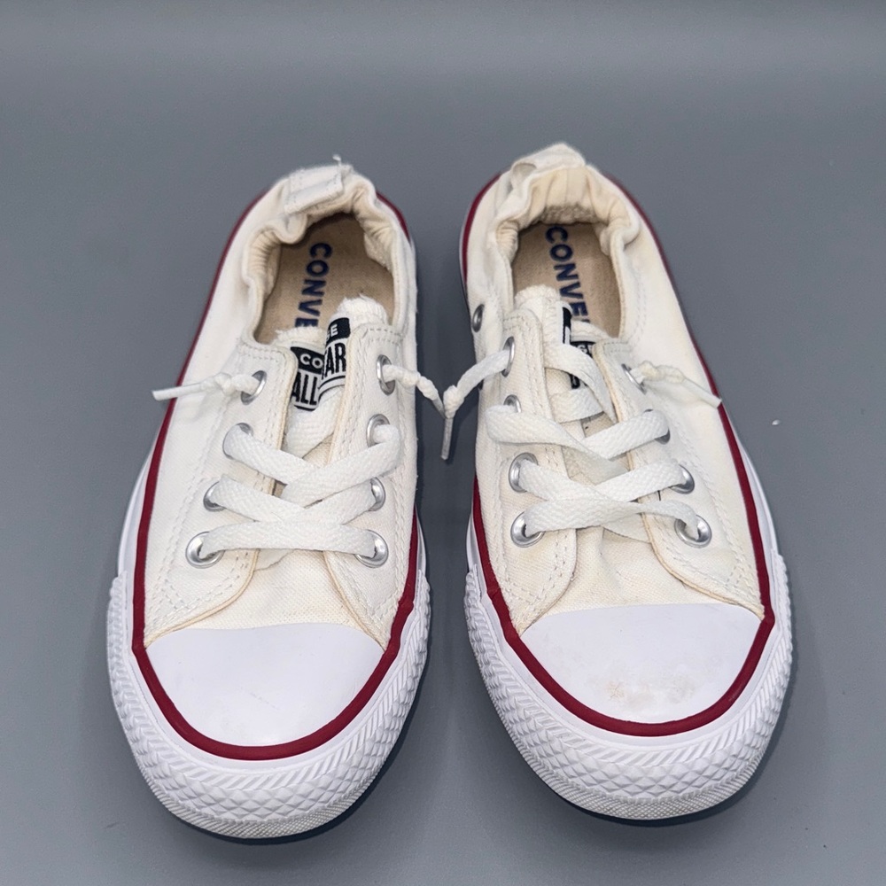Converse All Star Shoreline Women's Size 6.5 Slip On Shoes White Canvas